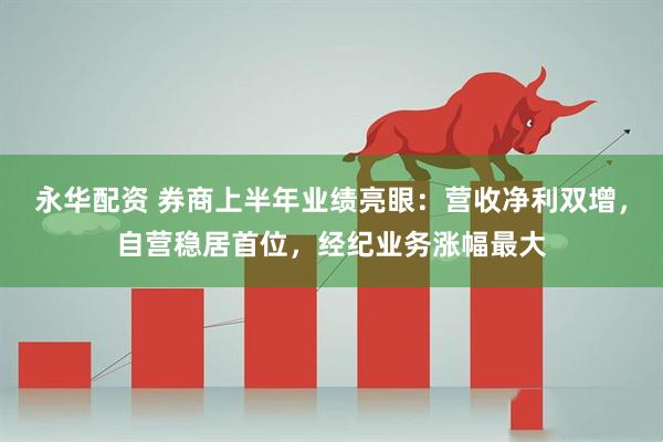 永华配资 券商上半年业绩亮眼：营收净利双增，自营稳居首位，经纪业务涨幅最大