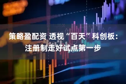 策略盈配资 透视“百天”科创板：注册制走好试点第一步